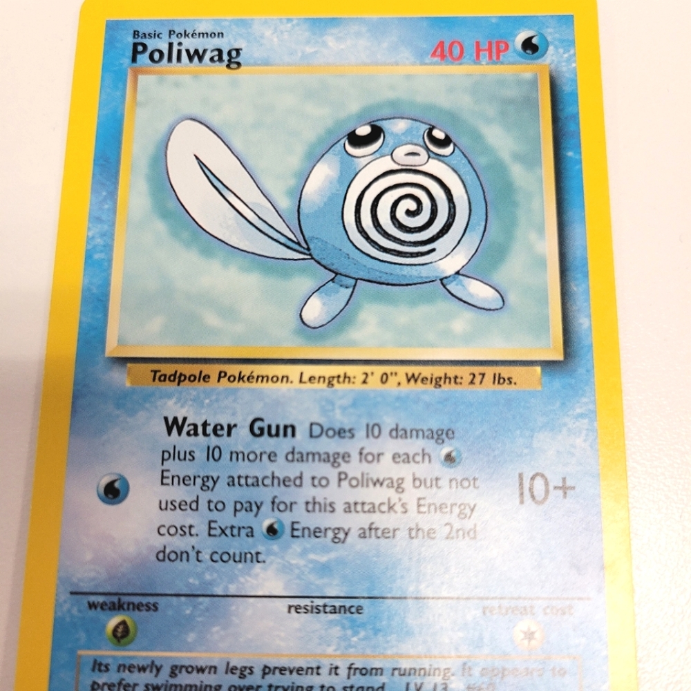 MINT Poliwag Pokémon Card 59/102